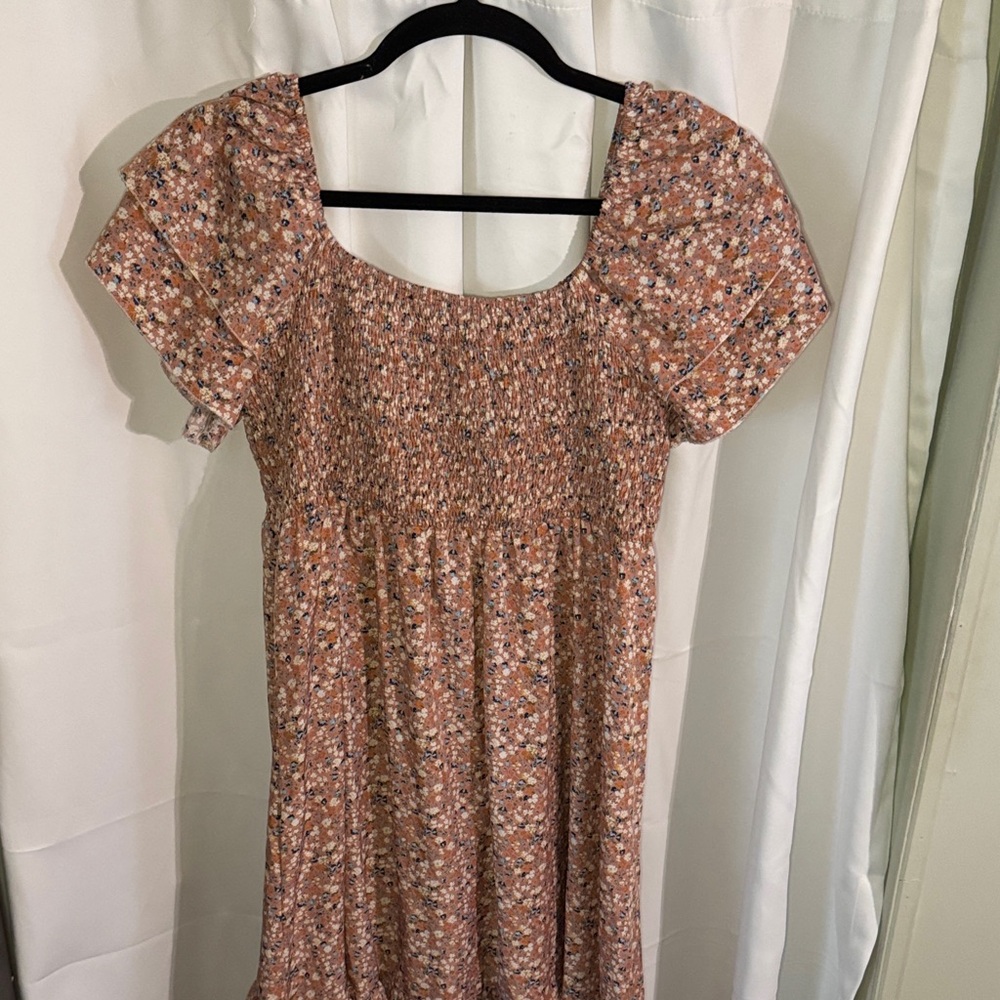 SHEIN Women's Casual Daily Square Neck Short Sleeve Printed Dress Size 4XL (20)